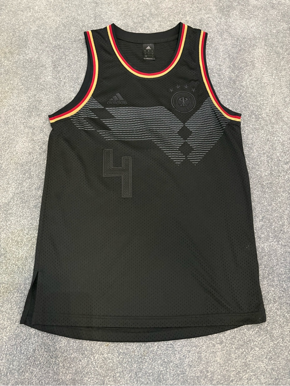 Adidas Germany National Team Basketball Jersey Black #4 size Small